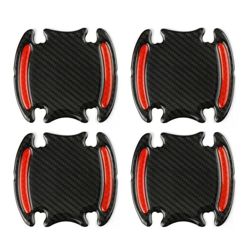 4/8PCS Car Door Handle Reflective Sticker Protection Sticker Door Handle Paint Surface Anti-scratch Reflective Sticker Interior Mirrors 6