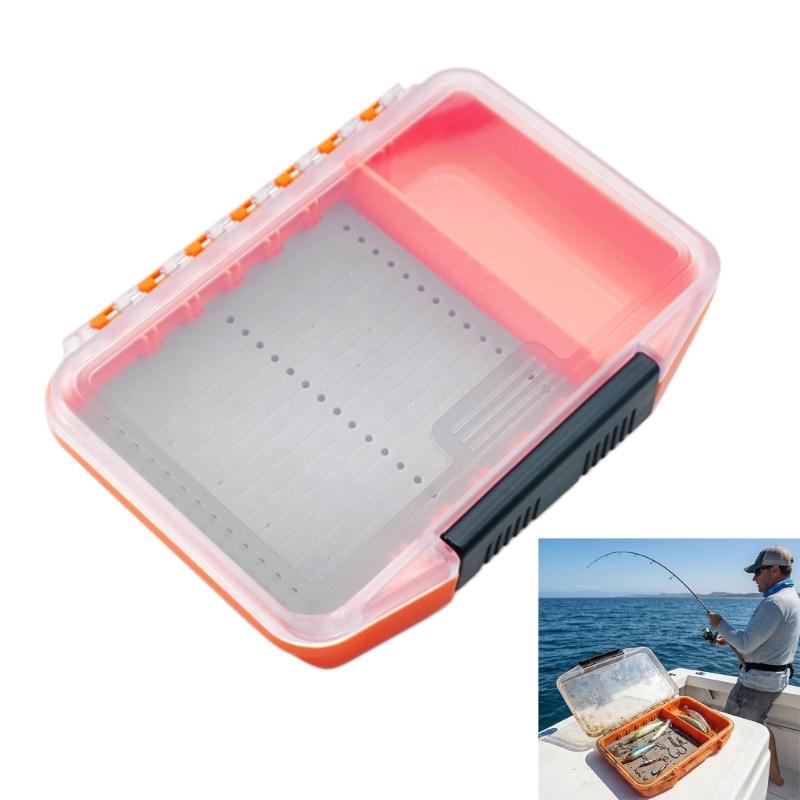 Waterproof Plastic Pockets Fly Fishing Box Portable Fishing Tackle Box Light Weight Fishing Tackle Hook Box Enduring
