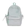 Schoolbag Korean Version of Sweet Lace Girl Style Casual Plaid Backpack In the College Student Trend High Value Large Capacity Schoolbag