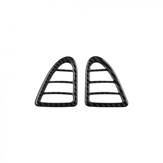 2Pcs Carbon Fiber Front Side Air Outlet Vent Cover For Mazda RX8 RX-8 2004-2008