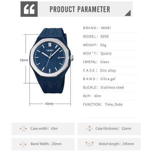 Men's Simple Silicone Wristwatch, Perfect for High School Students, Sports, Waterproof, Stylish, Casual, Brand Name Analog Quartz Watch with Large Dat