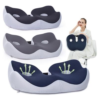 Almofada ergonômica para nádegas, almofada para assento de hemorroidas, alívio de pressão no cóccix, suporte de espuma de memória, dor nas costas suave