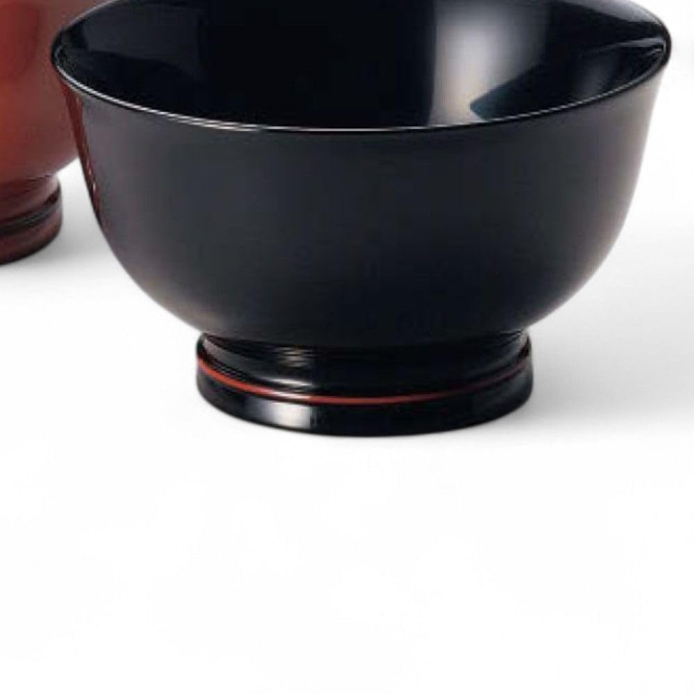 Set of 2 Lacquerware Made In J-kitchens Bowls, Wooden, Hand-Painted, Japan, PID-528633