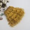 20CM Length 500CM Wool Curly Doll Hair Weft Kinky Curly Wool Material Doll Wigs Extension Handmade Diy Doll Accessories