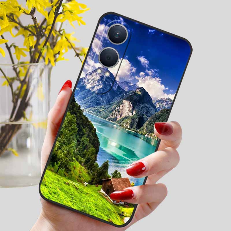 For OnePlus Nord CE4 Lite 5G Case Flowers Silicon Soft TPU Phone Cases for One plus Nord CE 4 Lite 4Lite Protect Bumper Covers