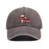 Fashionable Trendy Pattern Bear Teddy Men Cap Baseball Cotton Washed Vintage Customize Hats Dad Cap Adjustable Casual Daily Driving Hat