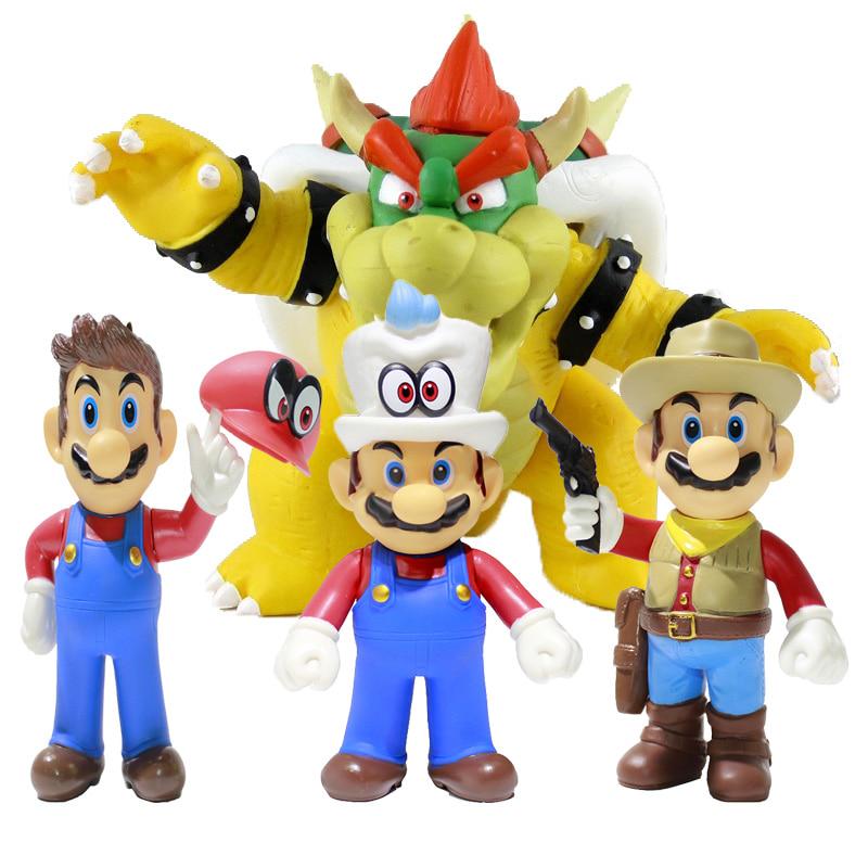 Super Mario Bros King Bowser Goomba Wario Odyssey Cappy Plush Doll Soft Toys Super Mario Bros King Bowser Goomba Wario Odyssey Cappy Plush Doll Soft Toys