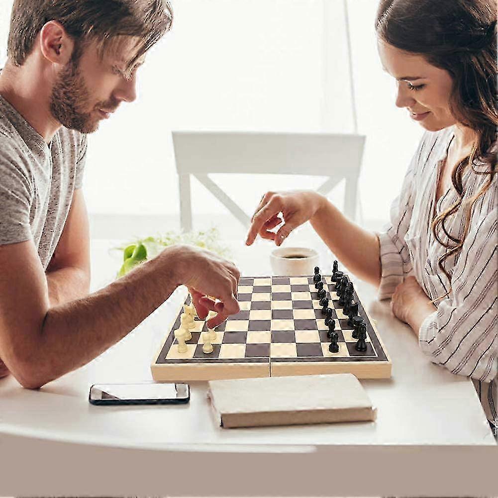 New product,Chess game, chess board wood, chess game wood - 30 x 30 cm 26-27s