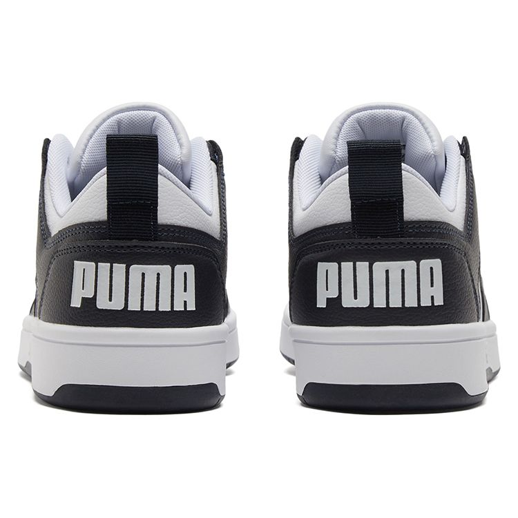 Puma Rebound Synthetic Leather Comfortable Minimalist Durable Low-Top Sneakers Unisex Sneakers White Blue 369866-17