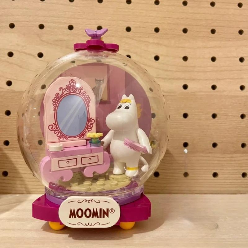 Pantasy Building Blocks Moomin's Home Wonderland Series Crystal Balls Puzzle Building Model Ornament Toys Collection Gifts