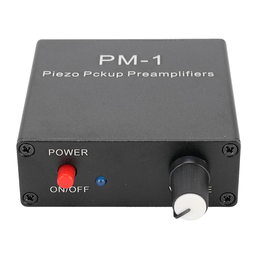 Piezo Pickup Preamp Amplifier Compact Surface Mount Rechargeable Guitar Pickup Preamp with Low Frequ