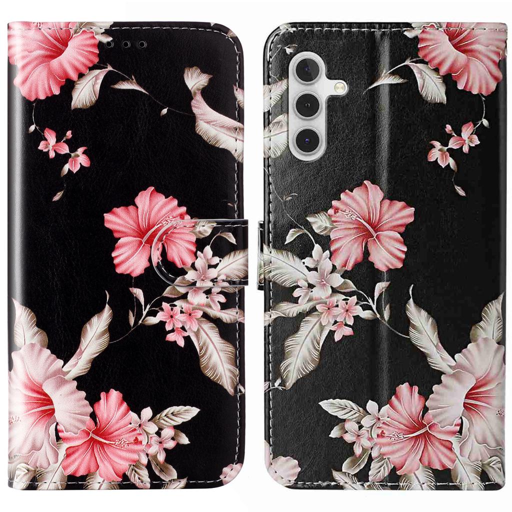 For Samsung Galaxy S25 FE Stand Case Marble Painted Folio Flip Leather Wallet Phone Cover