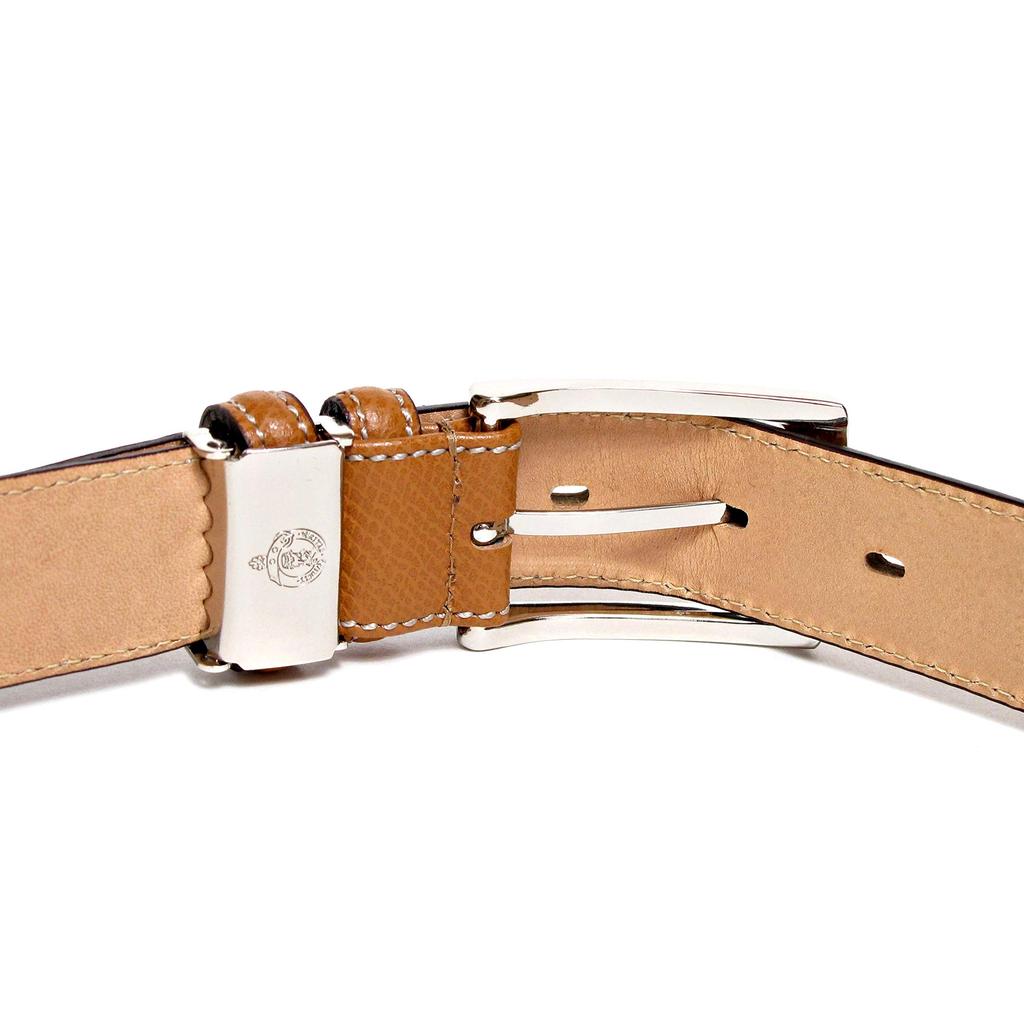 [KIETH] Keith Men's Business Belt, Genuine Leather, Camel, Scotch Leather, Embossed Grain, Made In Japan, KE21340-34