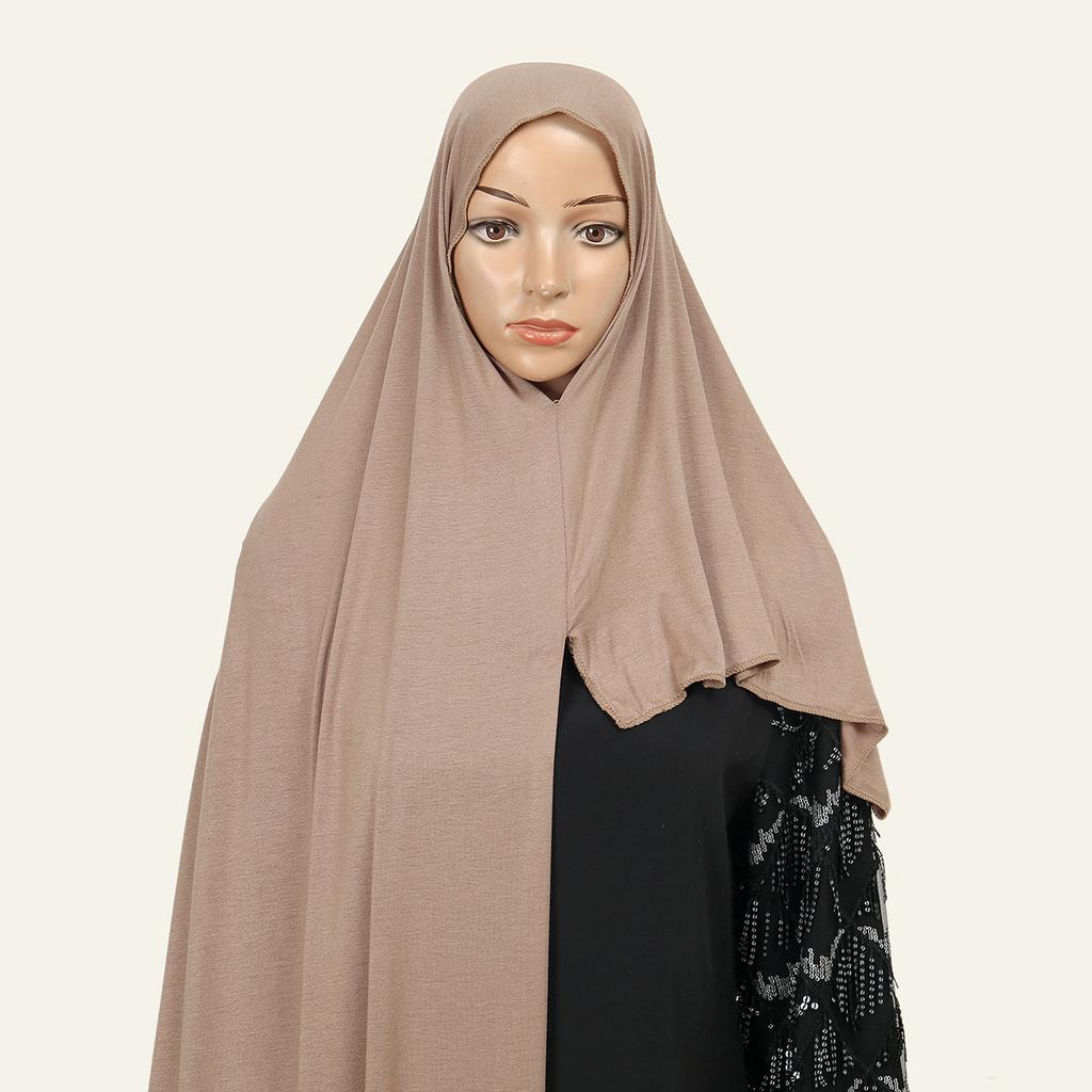 Muslimischer Sofort-Hijab Modal-Baumwoll-Jersey Ramadan-Hijab Damen Weicher Einfacher Schal Premium-Jersey-Schal Einfach zu tragende Kopfwickel