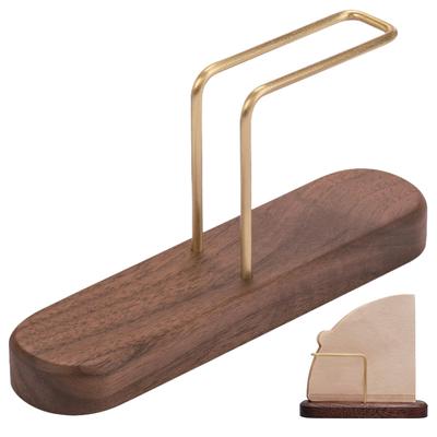 Wählen Sie aus 3 Typen Holz-Kaffeefilteretui [Kompakt, Fassungsvermögen 35 Filter] Kaffeefilterständer zur Organisation und Aufbewahrung (Klein)