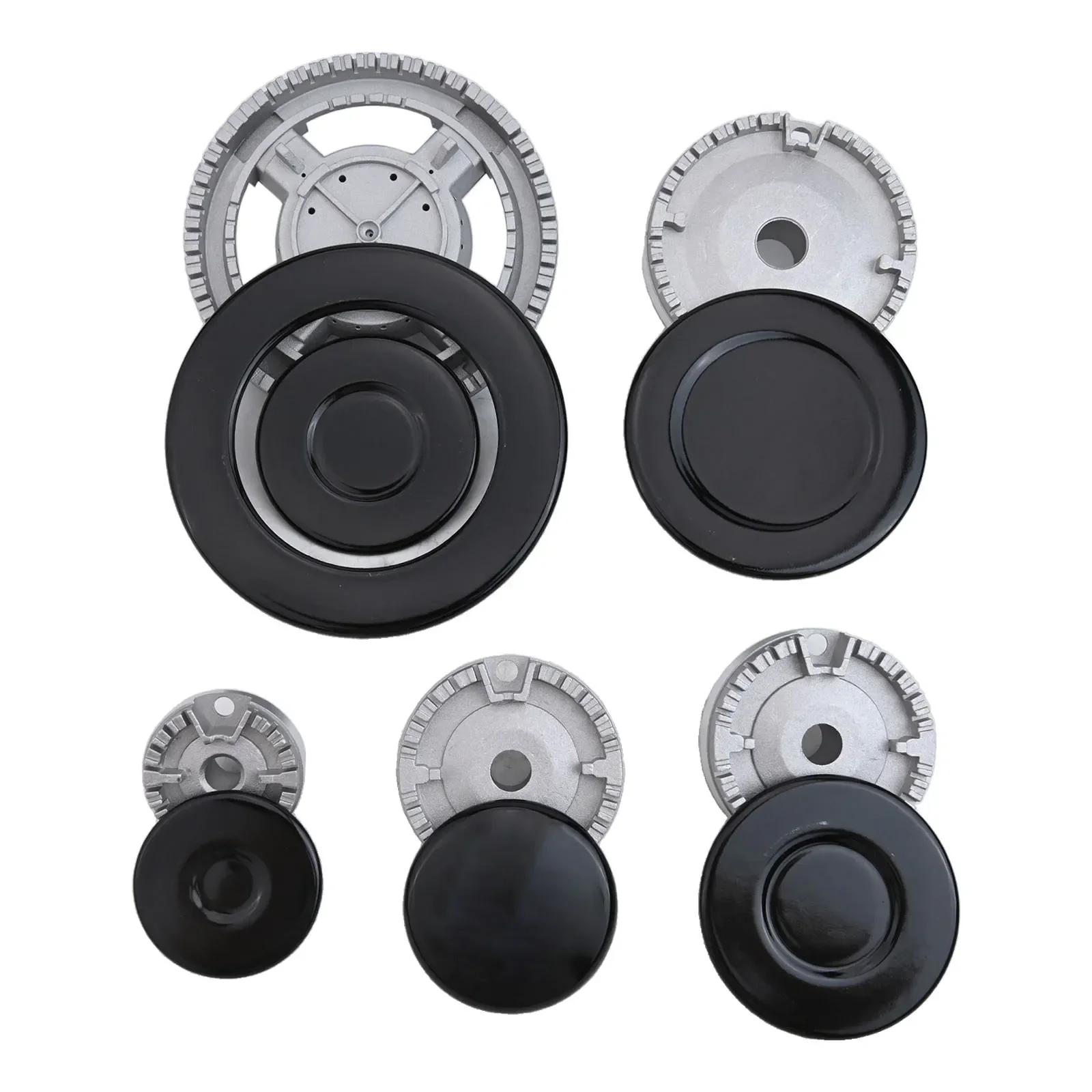 

1Set Cooker Hat Set Stove Lid Upgraded Oven Gas Hob Burner Crown Flame Cap Fits Most Gas Stove Burners Household Kitchen