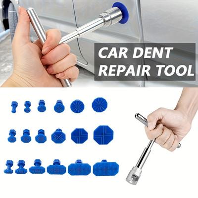 Car Dent Repair Tool, Aluminum T-Handheld Tool with 18-piece Gaskets, No Painter Dent Repair Kit, Suitable for Slightly Dented Body Small Hail Dents
