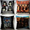 Fashion RRamonesew Cushion Cover Stylish Washable Pillow Cover Ideal for Couch Bedroom Car Decoration