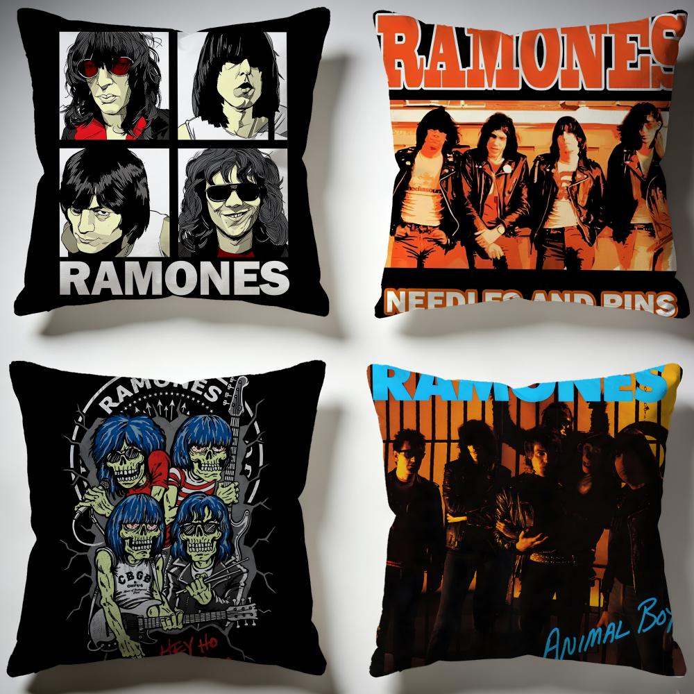 Fashion RRamonesew Cushion Cover Stylish Washable Pillow Cover Ideal for Couch Bedroom Car Decoration