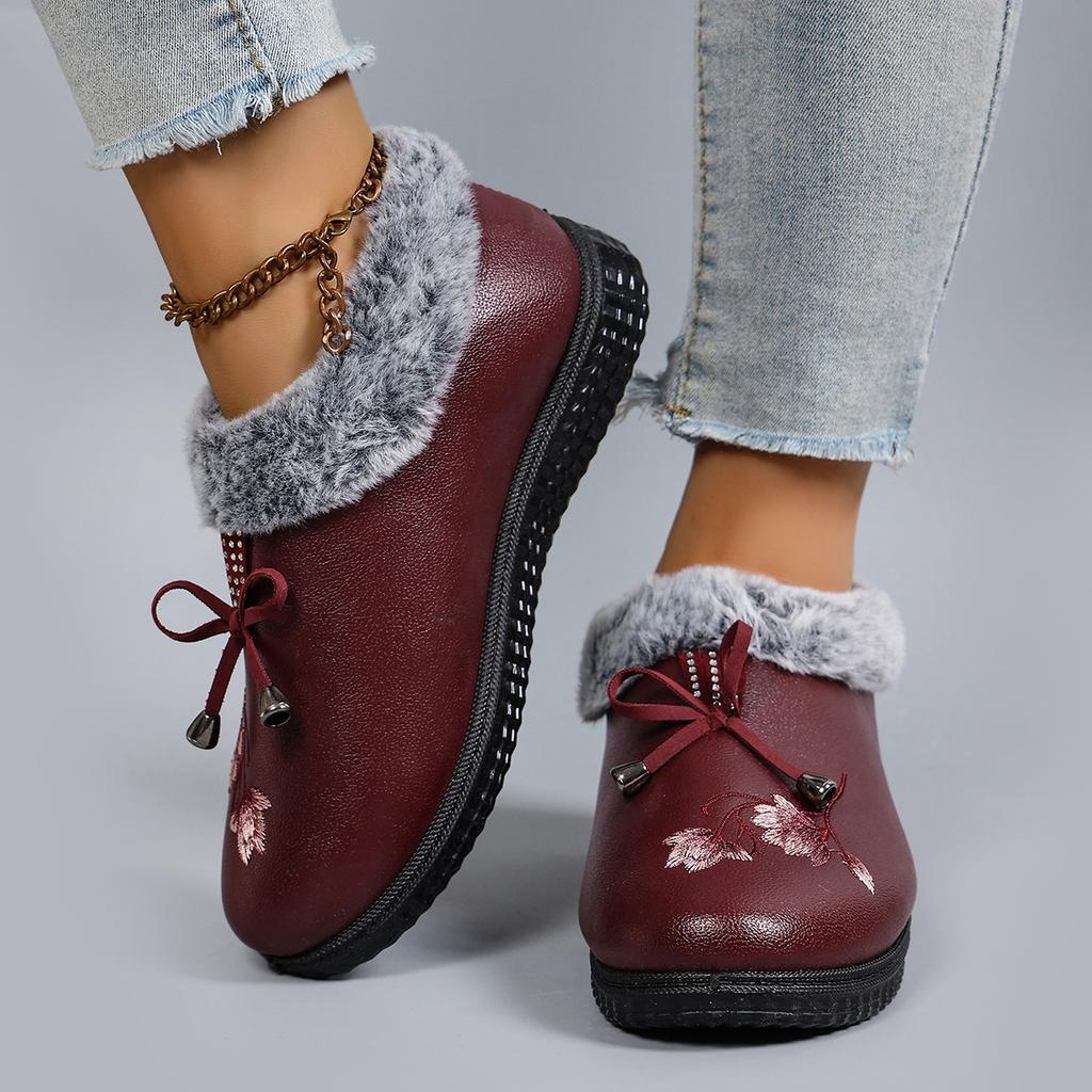 New Autumn and Winter Products: Women's Low Cut Cotton Boots, Warm, Comfortable, Breathable and Casual Shoes