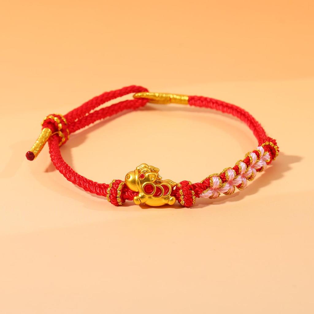 Year of the Horse Zodiac Bracelet - Red String Handmade Couples Charm for Men and Women, New Year Gift Jewelry
