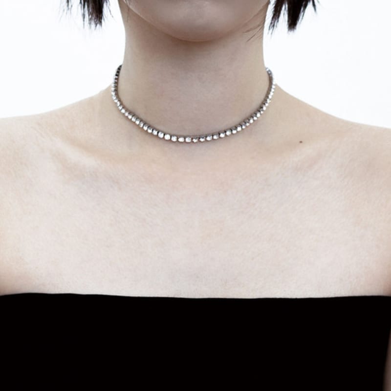 Baroque Stone Bold Glittering Necklace