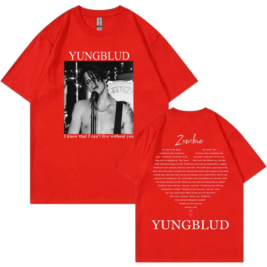 Singer Yungblud Concert Merch Tshirt Unisex Women Clothing High Quality Fashion Tshirts Summer Casual Cotton Short Sleeve T Shirt