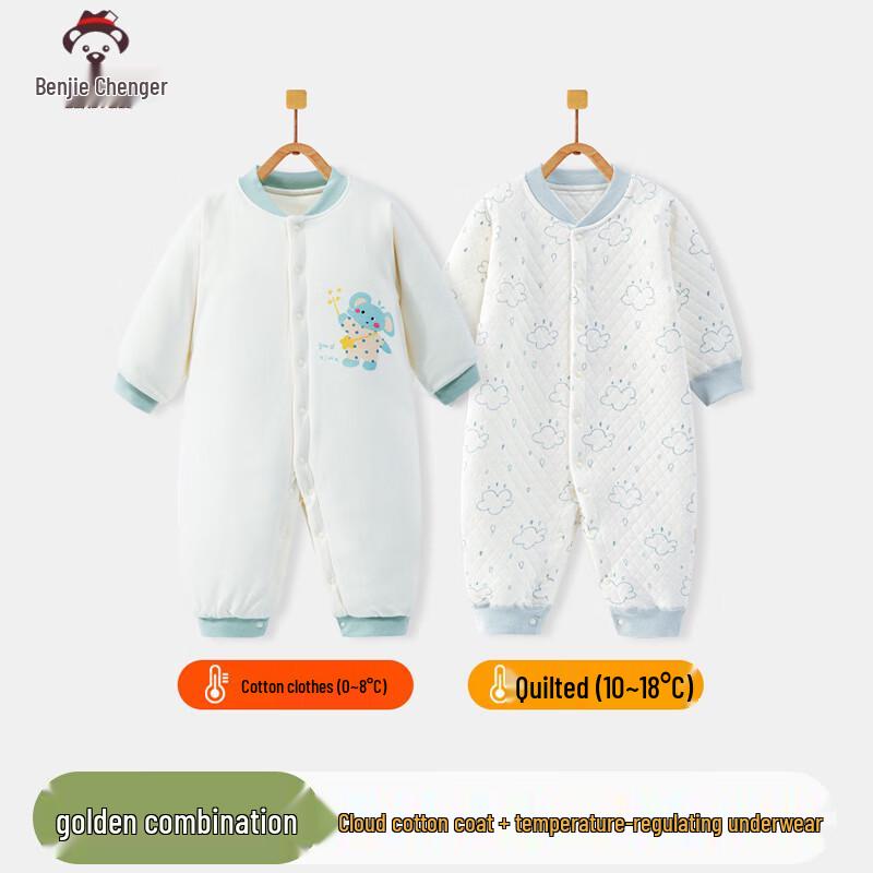 Banjueweil Baby Padded Cotton Romper 66cm