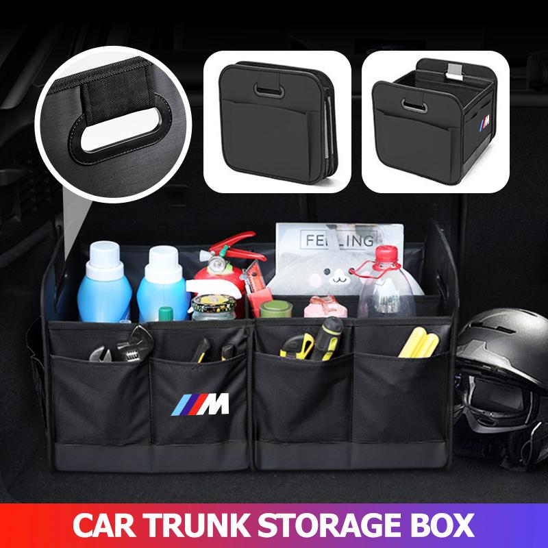 Pour BMW Sac de Rangement de Coffre de Voiture Grande Capacité Pliable Rangement de Voiture Bacs E70 E91 E30 G30 E53 M3 M5 X6 X4 X7 E92 E93 X1 X3 X5