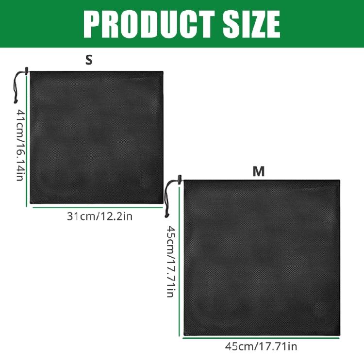 Easy To Use Drawstring Meshes Bag Fish Pond Filter Bag for Pond and Pool Pumps for Pond Pumps Resists Tearing and Clogging