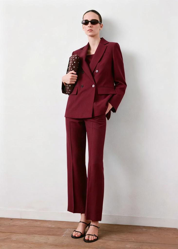 2026 New European and American Style Temperament Commuter V-neck Loose Women's Two-piece Set
