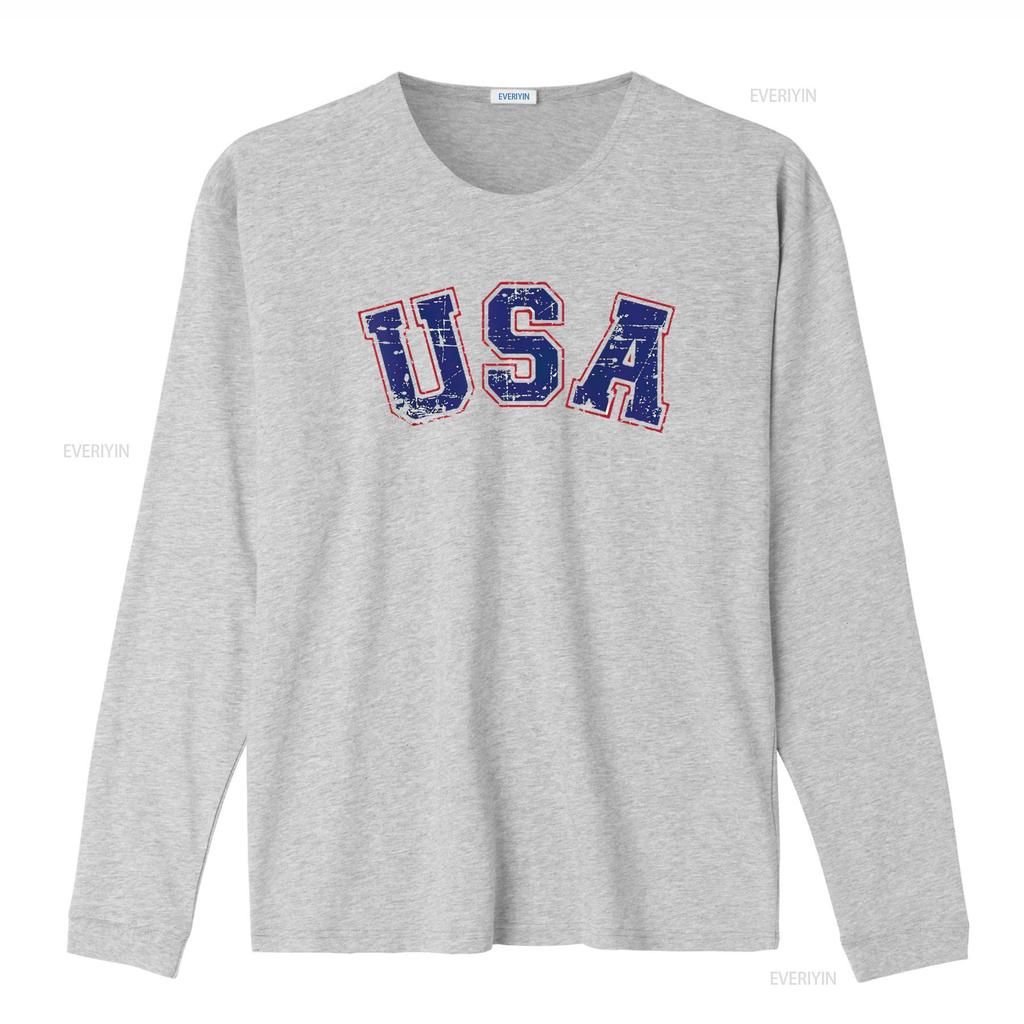USA Team for Patriotic Independence Day On 4th of July Womens T Shirt Vintage Washed Versatile Fashion Casual Designer Clothes