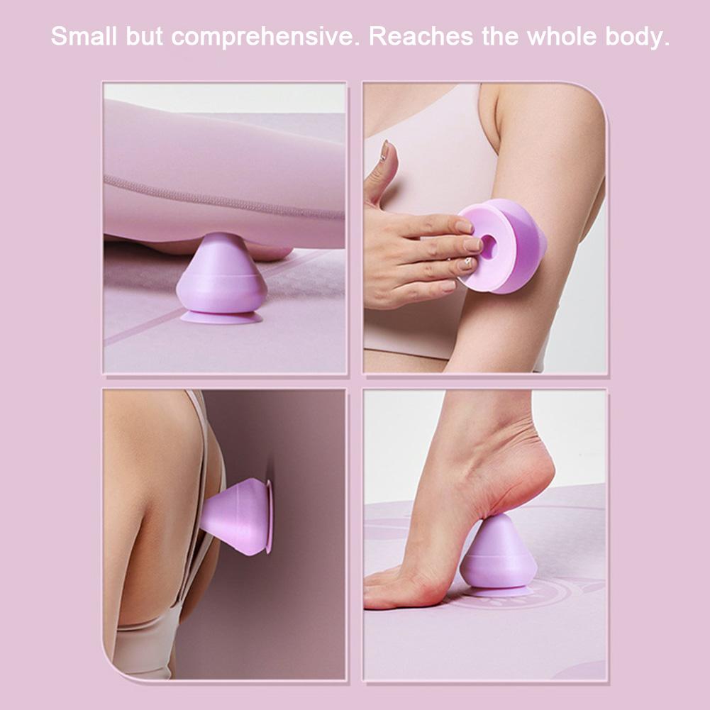 Back Myofascial Release 2 Adjustable Temperature Versatile Fascia Ball Suction Cup Massage Ball for Pain Relief Relaxing Muscles