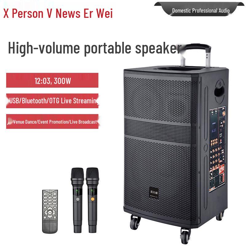Xunwei Professional Portable Active PA Speaker with Microphone (CN Version)