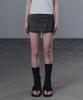 Geulouhaideu Lunel Folding Button Skirt Shorts_Charcoal