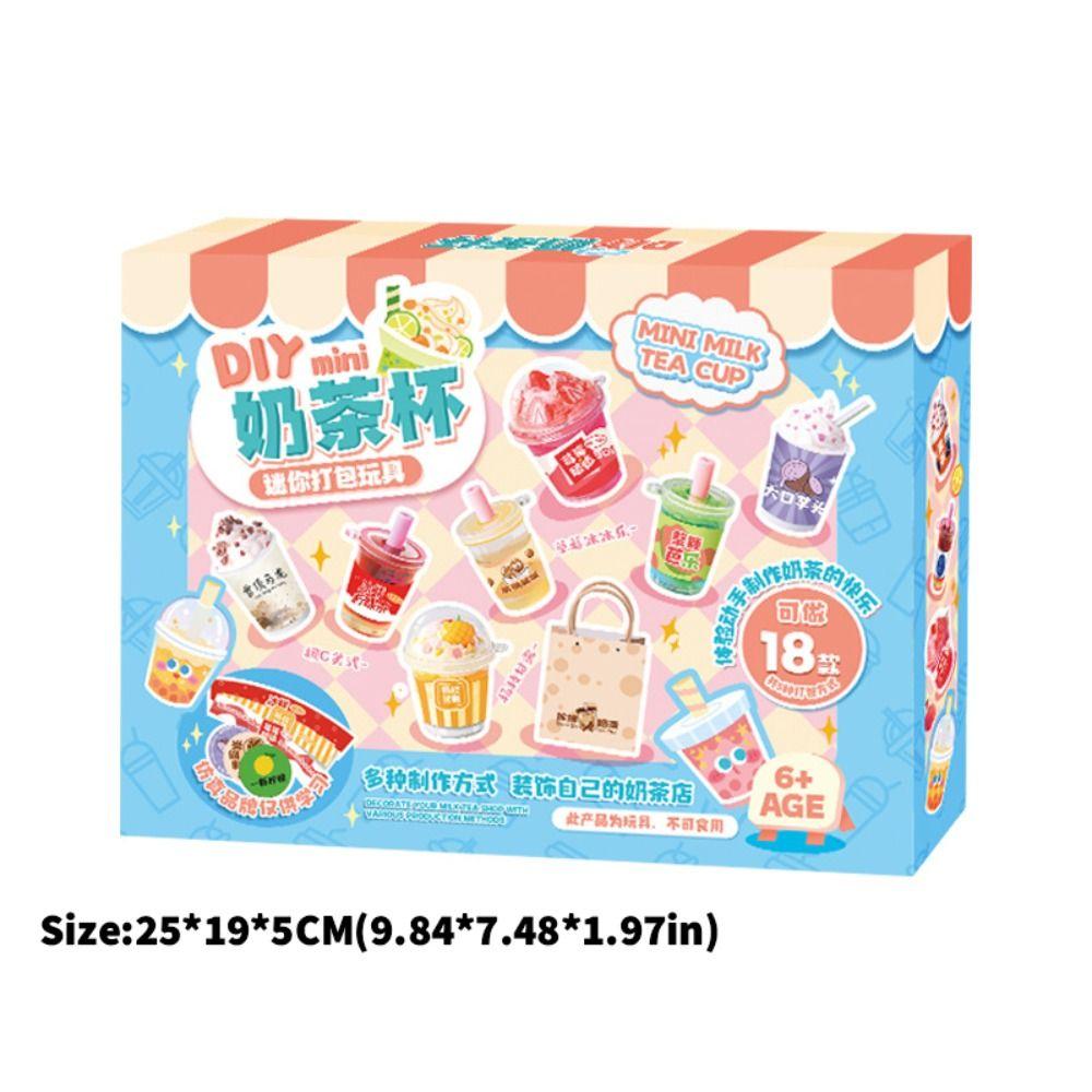 Creative DIY Cream Gel Milk Tea Cup Cute DIY Cream Gel Material Bag  Birthday Gift