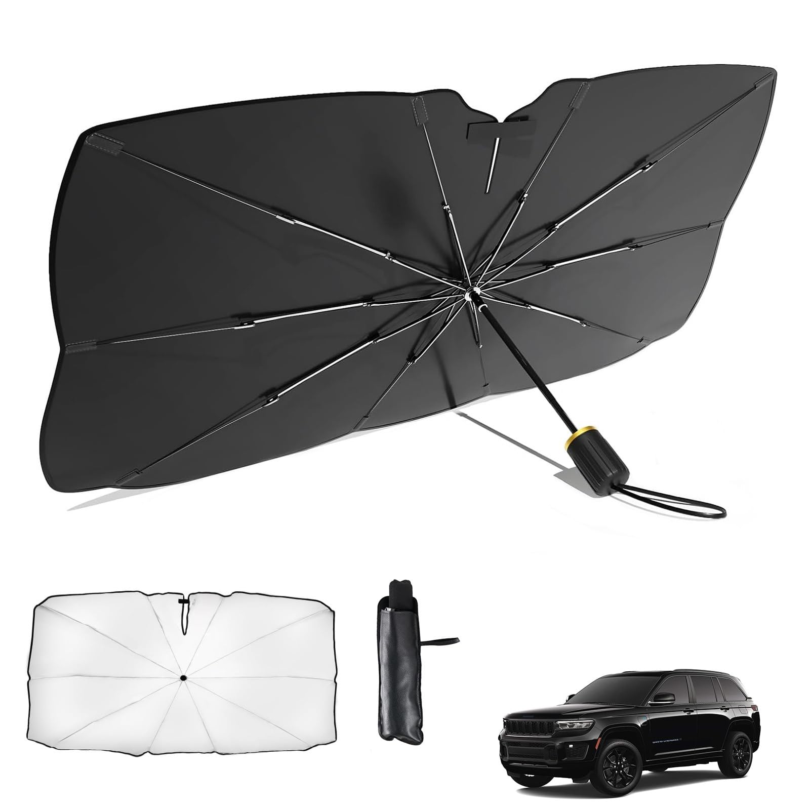 

Jeep Grand Cherokee 5th Generation WL 2021 - Present Car Umbrella-Shaped Folding Sun Shade Grand Cherokee 5th generation
