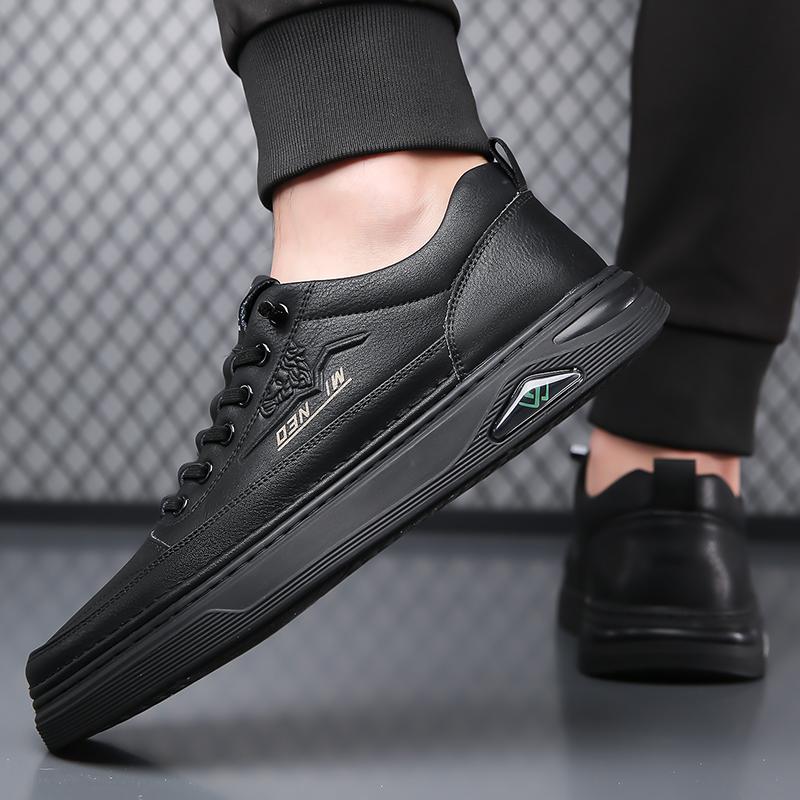 Новые повседневные кожаные кеды ручной работы — фото 3