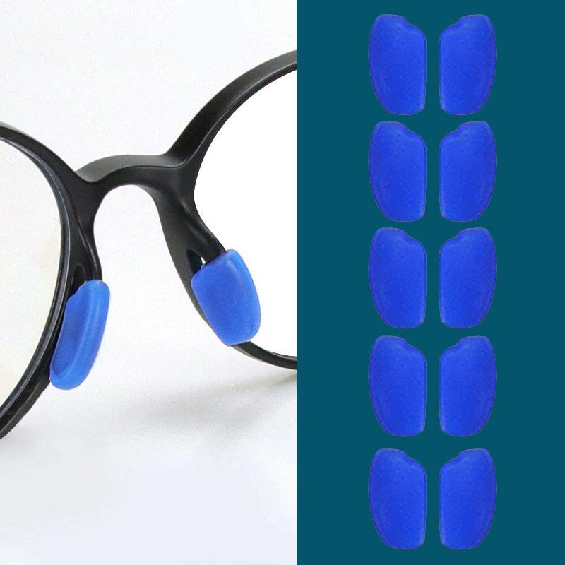 5Pair Color Anti-Slip Silicone Nose Pads For Eyeglasses Glasses Frame Plug-In Nose Pad Eyewear Accessories