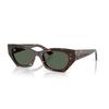 Ray-Ban Zena Unisex Sunglasses Havana Frame Dark Green Lenses 52mm 0RB4430F Full Fitting Classic Eyewear