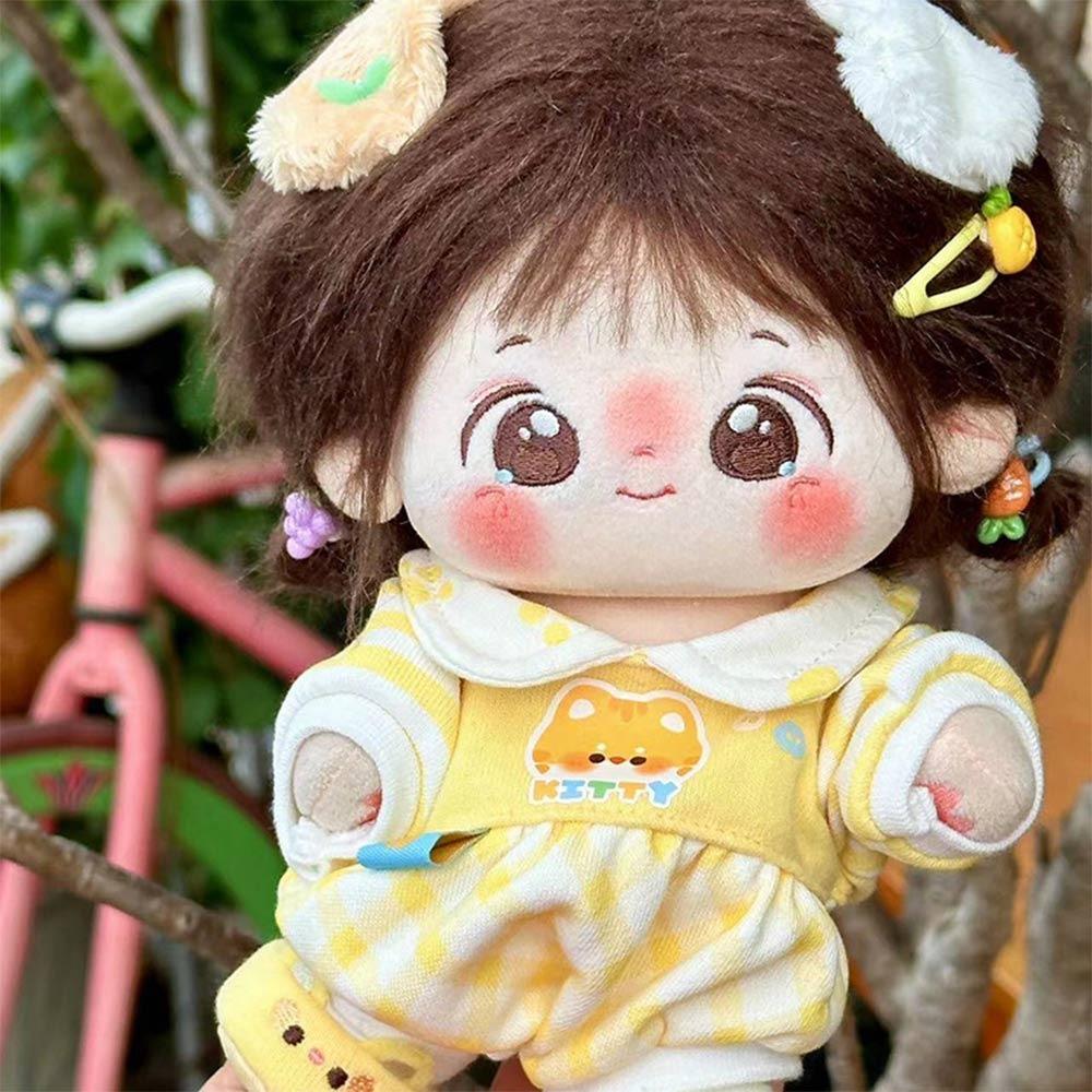 20CM Cartoon Animal Jumpsuits Multicolor Doll Pajamas Kawaii Doll Clothes Cotton Stuffed Doll