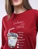 MONTE CARLO Conjunto inferior de manga larga con cuello redondo para mujer