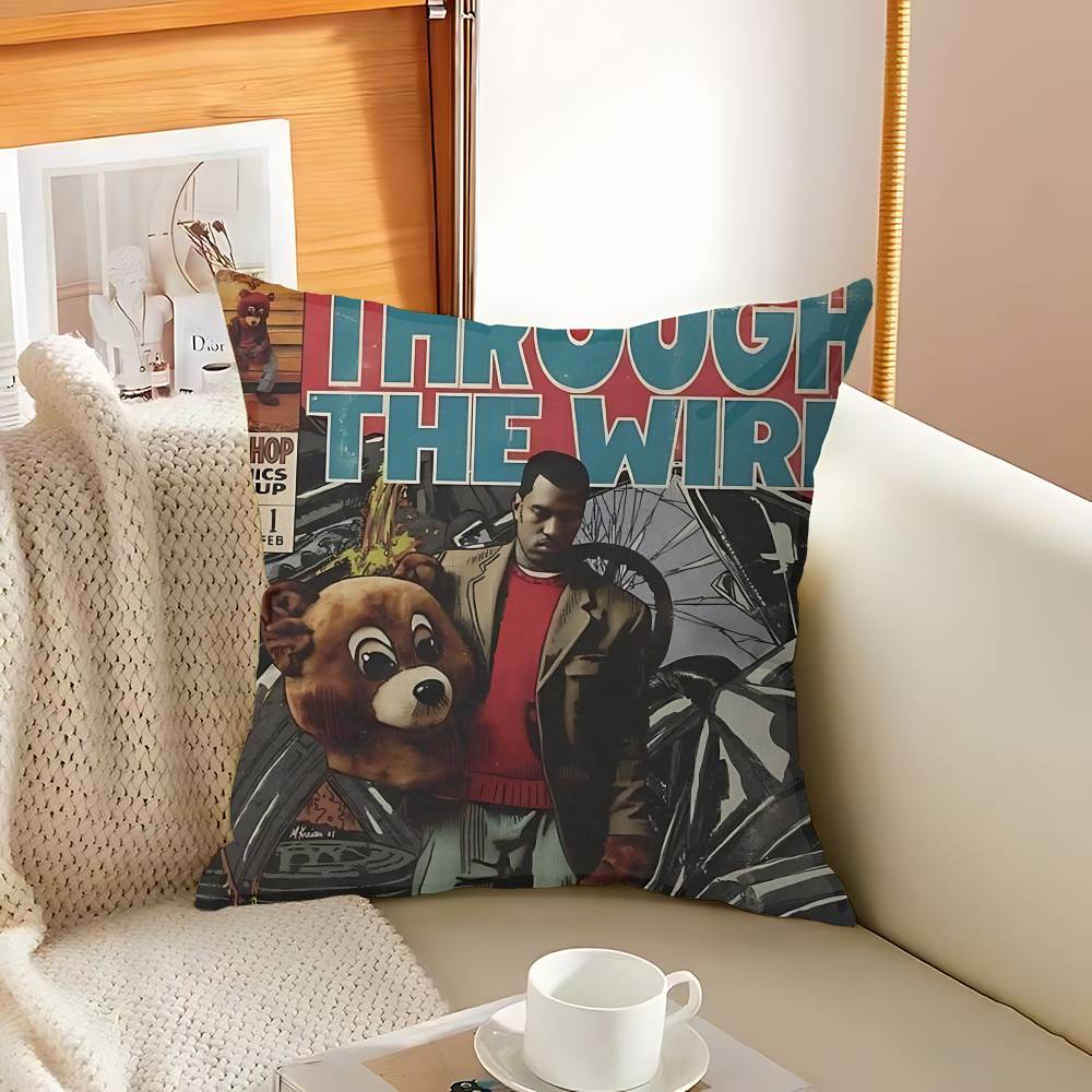Classic Rapper K-Kanye W-West Y-Ye Cushion Cover Decorative Pillow Sofa Home Decor Case Pillow Cases
