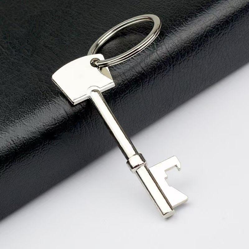 

Key Portable Bottle Opener Beer Bottle Can Hangings Ring Keychain Kitchen Tool Simulated Metal Multi-functional Portable Pendant