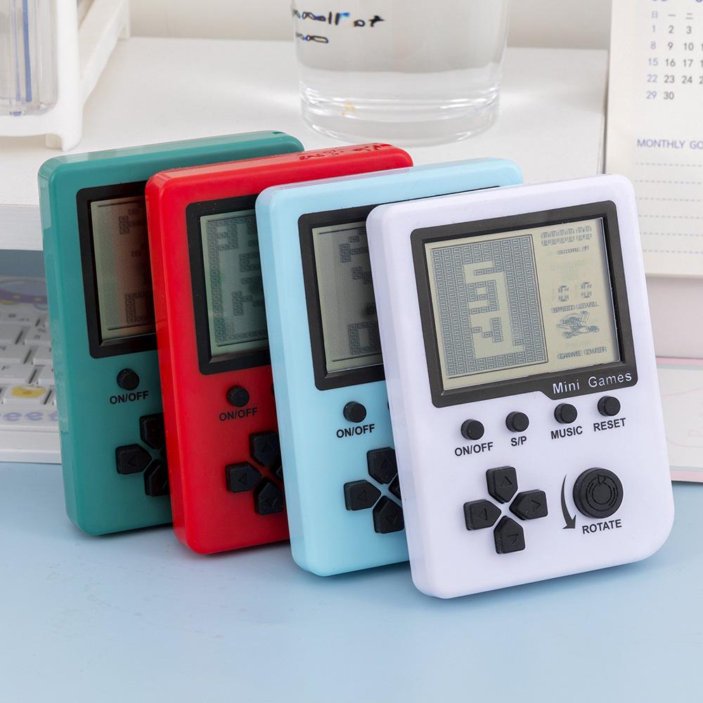 Classic 3.5-inch Russian Square Retro Game Console for Kids - Educational and Nostalgic.