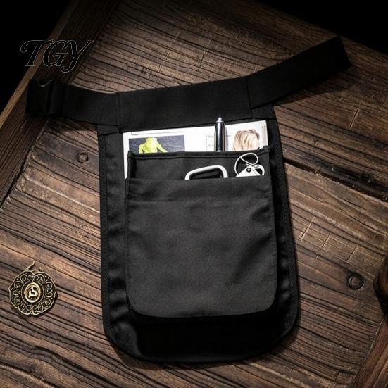 Hiking Waist Pocket Multi-function Belt Apron Bag for Outdoor, Large Capacity Multi-Pocket Adjustable Pouch, Waistband Fanny Pack Women and