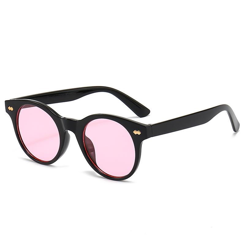 JYL TS Round Sunglasses With Rivets Style For Men Women M5341