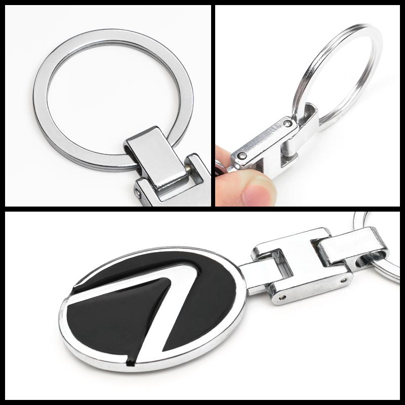 Zinc Alloy Key Ring Keychain Car Logo Accessories For Lexus F SPORT GS GX IS LS LX CT LC RC LBX NX RX 350h 450h ES UX 300e GX460 FP2