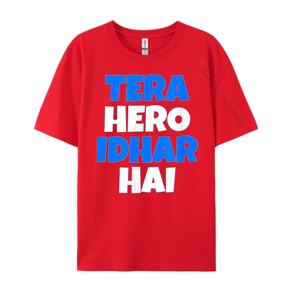 Hero South Asian Indian Desi Humor Sarcastic Bollywood Memes Luxury Clothing Mens Cotton TShirt Casual S