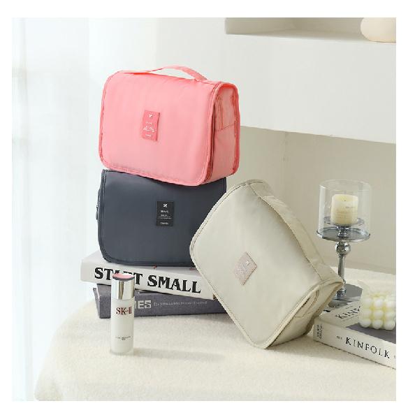 Hot-Selling Hook Wash Bag Portable Handheld Makeup Bag Foldable Dry-Wet Separation Wash Bag Travel Business Trip Storage Bag